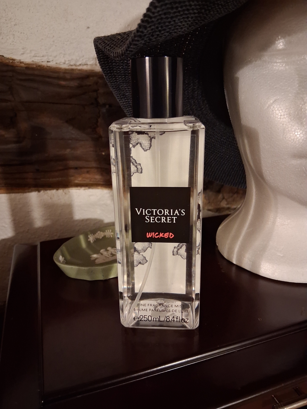 SOLD Victoria's Secret Wicked Fragrance Mist - Clear Bottle with Black Label